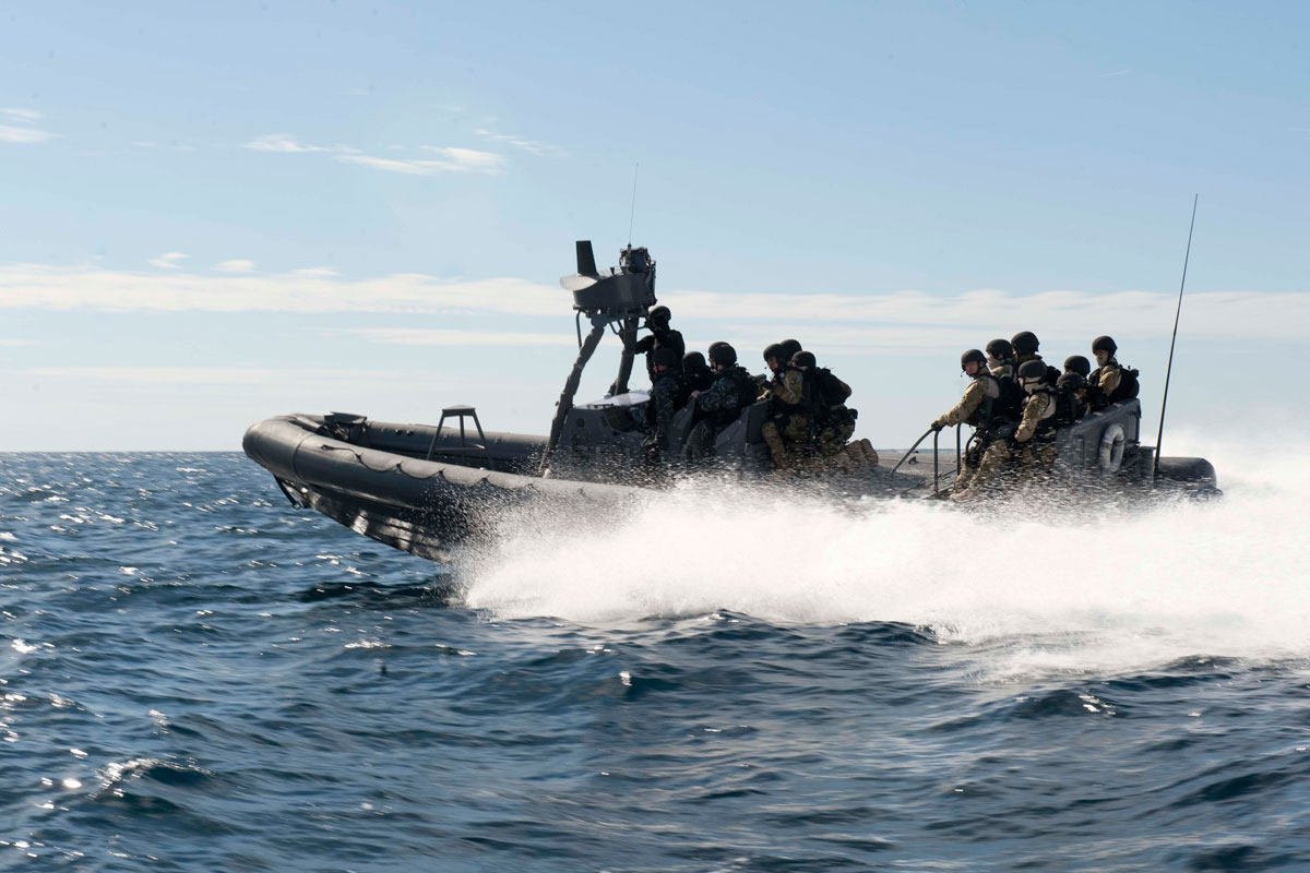 Rigid Hull Inflatable Boat Military